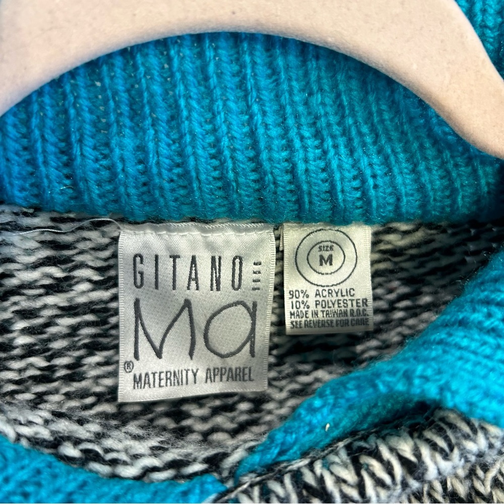 80s Color Block Sweater - Picture 2 of 9